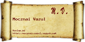 Mocznai Vazul névjegykártya